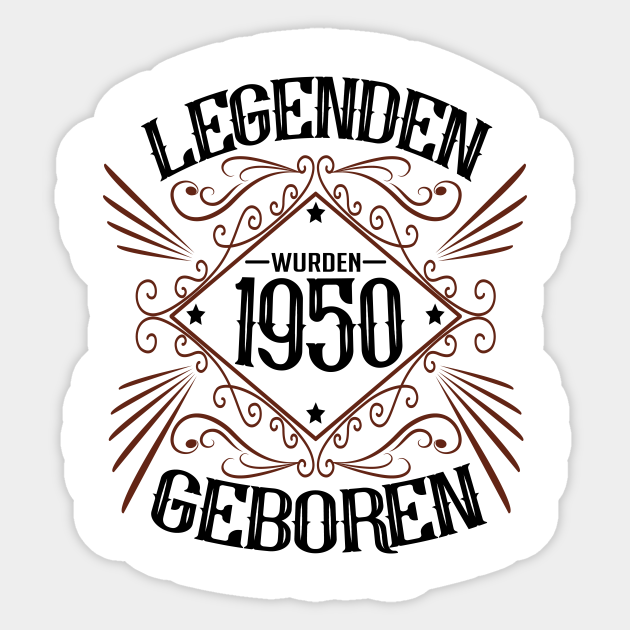 1950 Geburtstag Vintage 1950 Geburtstag Geschenk Maenner Sticker